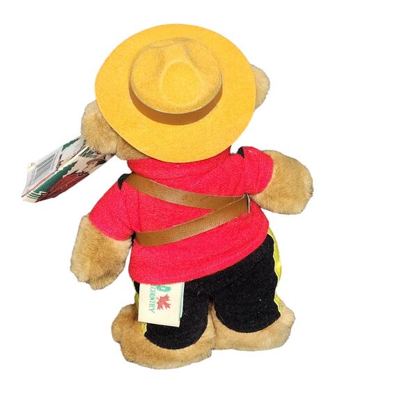 VTG Set Of 3 Plush Stuffed Bears Canadian Soldier London Keystone Simply Soft - Picture 6 of 14